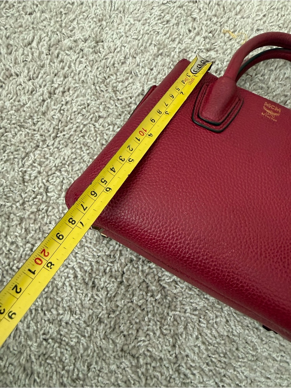 mcm Mini Milla Tote Burgundy - Picture 12 of 12